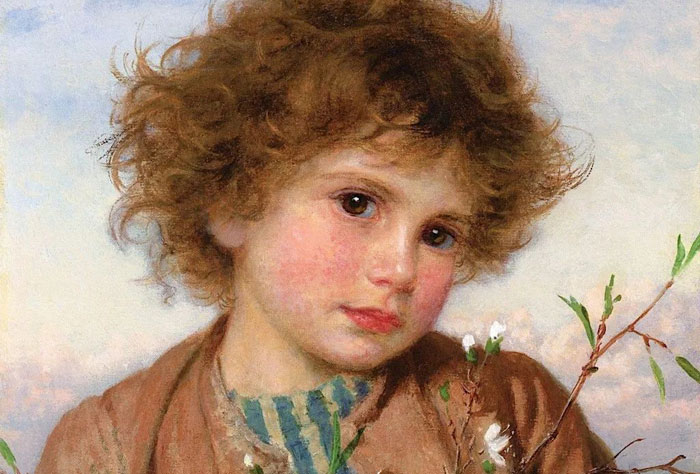 英国女画家索菲·冈恩布里·安德森油画作品，第一个被公开藏馆购买的英国女画家
