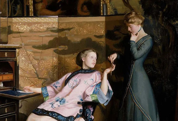 美国画家威廉·麦格雷戈·帕克斯顿，笔下高雅、有教养的悠闲女性，太美了！