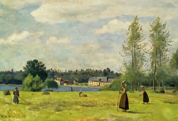 法国画家卡米耶·柯罗油画作品欣赏，光和空气的描绘，印象与抒情