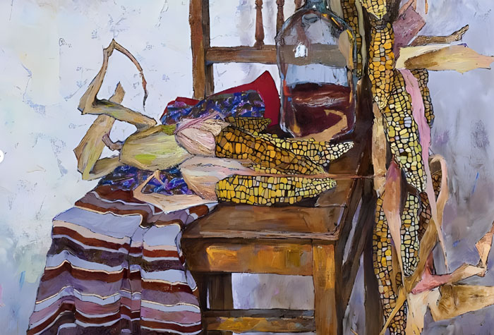 乌克兰画家丹尼斯·萨拉辛作品欣赏，厚重、精细，朴实自然的风格