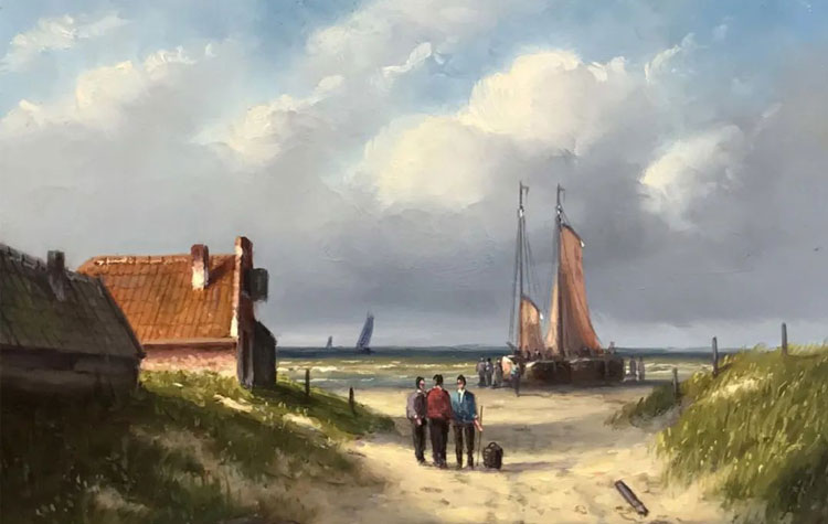 荷兰当代大师西蒙·巴利翁，受印象派和浪漫派影响，作品宁静和谐