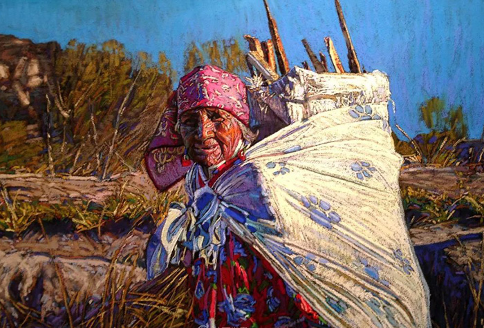 美国画家比尔·贝克作品欣赏，周游世界，土著文明的精美艺术品