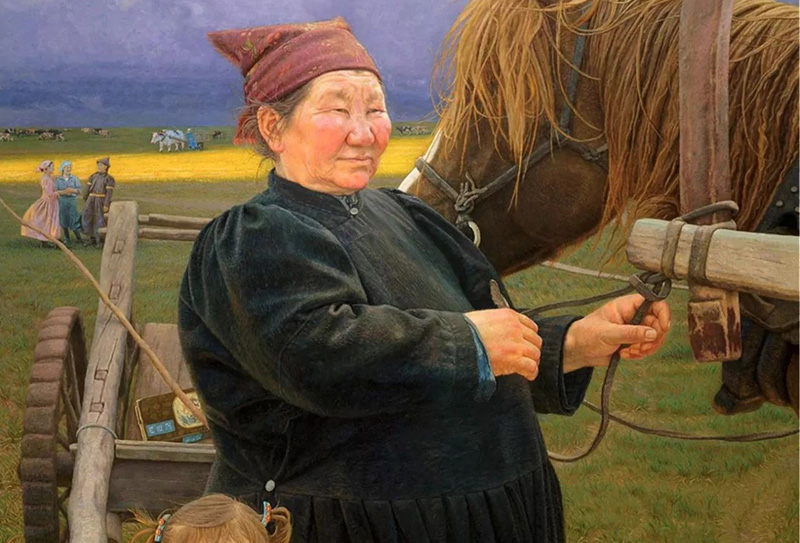 国家一级美术师，博士生导师龙力游油画作品欣赏