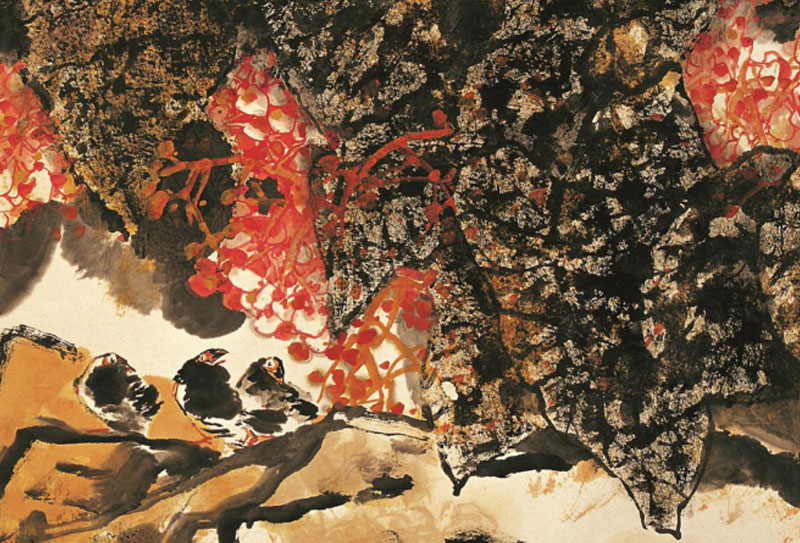 中国美术家协会会员黎柱成国画花鸟画欣赏