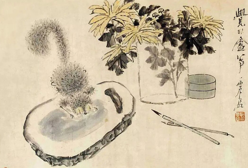 中国近代海上画派的代表画家之一虚谷高清画作130幅欣赏